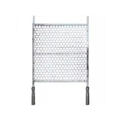 Grelha em Aço Inox Cabo em Alumínio Tamanho 60x48 Cm