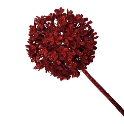 Topiara De Natal Silicone Haste De 72cm Vermelha 72cm
