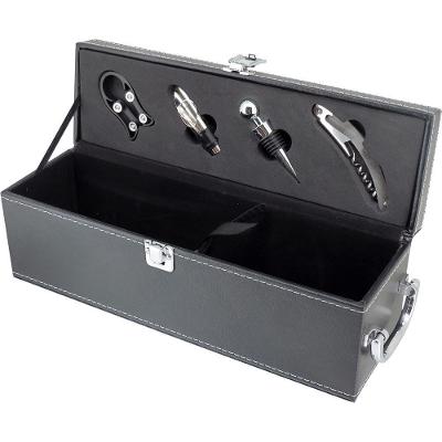 Malbec Estojo Vinho 12X35X11Cm Sintético Preto 5Pç Com Acessórios