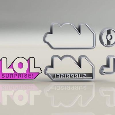 Cortador Logo Lol Tamanho 5Cm