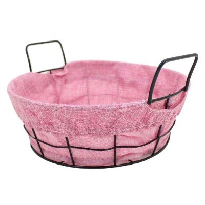 Cesto Multiuso Porta Frutas Aço Inox Rosa Fruteira 25cm