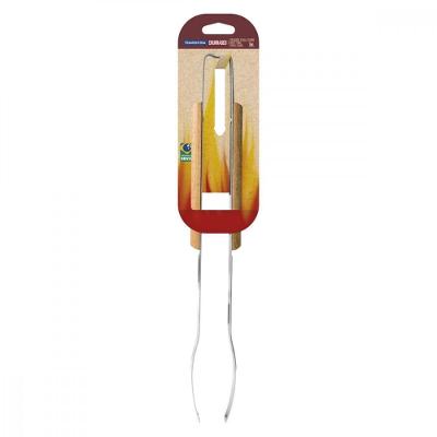 Pegador Carne Tramontina Churrasco Inox Cabo Madeira 37cm