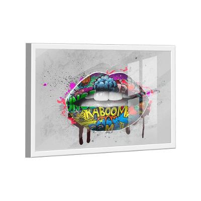 Quadro Boca Grafite -- Br Artes