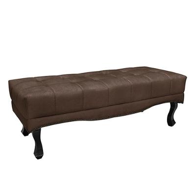 Recamier 160cm Loewe Veludo Pés De Madeira Marrom