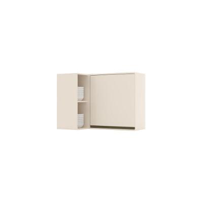 Armário Aéreo De Cozinha Canto Reto 1 Porta Connect Henn Off White