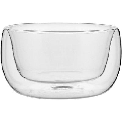 Saladeira 7X13X13Cm 450Ml Borosilicato Transp Parede Dupla