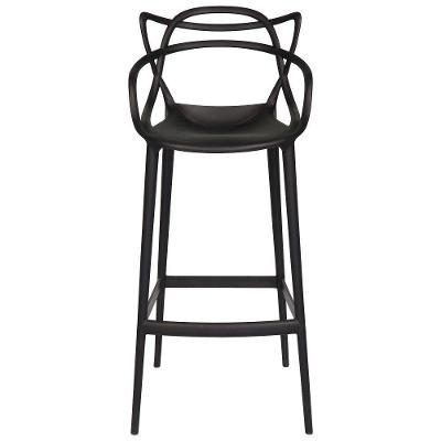 Banqueta Alta Allegra Design Cozinha/bancada - Preto