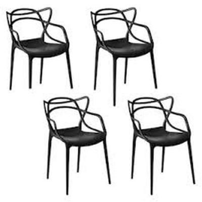 Kit - 4 X Cadeiras Allegra - Preto