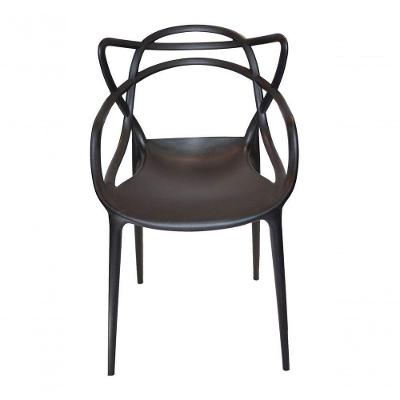 Conjunto Com 6 Cadeiras Allegra Preta Polipropileno Salna
