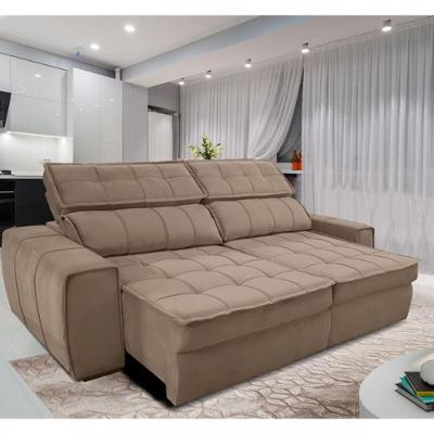Sofa Gralha Azul America 3 Lugares Bege.