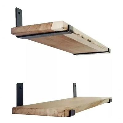 Kit 3 Prateleiras Suspensas Com Par De Mão Francesa 80X50X20 Para Casa