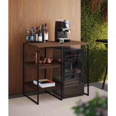 Aparador Industrial Para Cervejeira Com 2 Prateleiras 80X75X50Cm