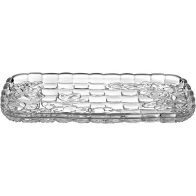 Bandeja 2X35X18Cm Vidro Transp