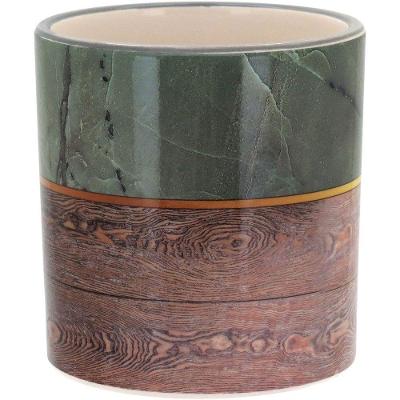 Cachepô 10X10X10Cm Cerâmica Verde