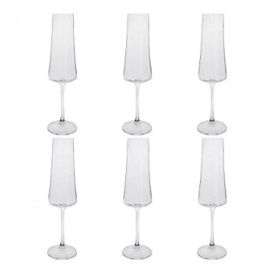 Jogo 6 Taças Champanhe Xtra Cristal Ecológico 210 Ml Bohemia