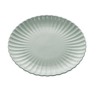 Prato Raso Em Porcelana Nórdica Menta 26cm Bon Gourmet