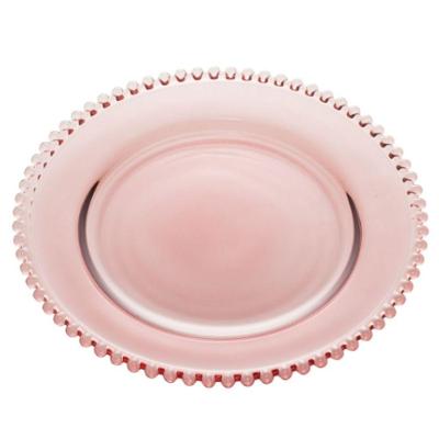 Sousplat Cristal Pearl Roxo Wolff 32 Cm