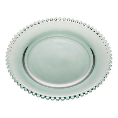 Sousplat Cristal Pearl Verde Wolff 32 Cm