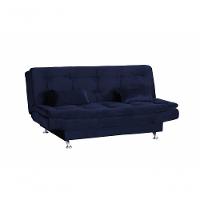 Sofa Cama Salome Veludo Azul Matrix - 4