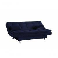 Sofa Cama Salome Veludo Azul Matrix - 2