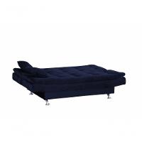 Sofa Cama Salome Veludo Azul Matrix - 1