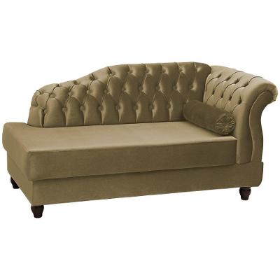 Recamier Diva Chaise Capitone 160 Cm Pes Mdf Gane Sl 945 Veludo Peer Sl 945