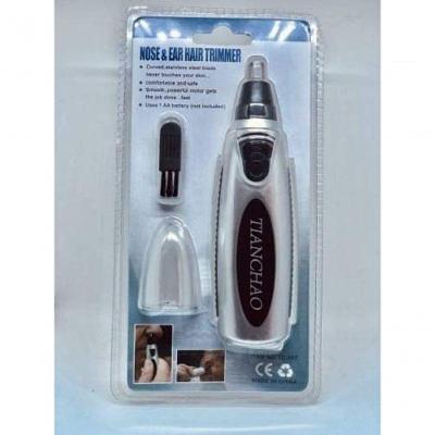 Aparador Depilador De Pelos Nasal Nariz Ouvido Orelha Cabelo Preto/prata
