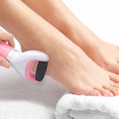 Esfoliador E Removedor De Calos Eletronico Lixa De Pé Portatil Recarregável Usb + 1 Refil Rosa