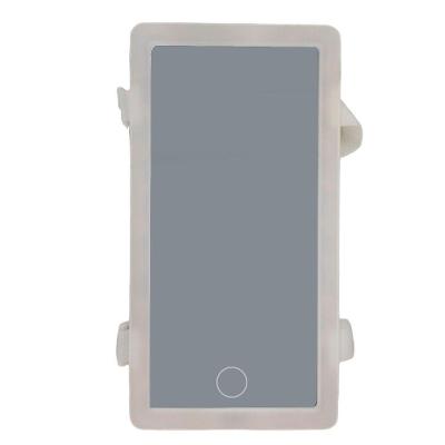 Espelho De Carro Usb Maquiagem Led Quebra Sol 3 Cores
