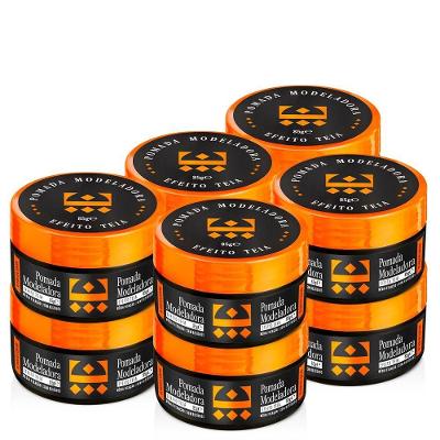 Kit 10 Pomada Para Cabelo Efeito Teia Embaixador 85G