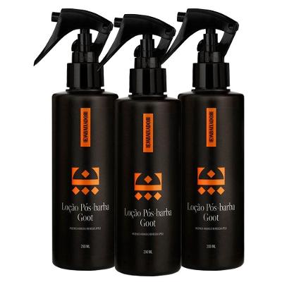 Kit 03 Loção Pós Barba Goot Embaixador 200Ml