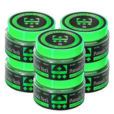 Kit 6 Pomada Modeladora Nerk Alta Fixação Embaixador 85g