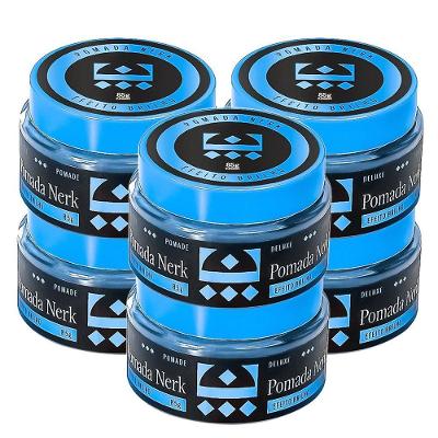 Kit 6 Pomada Modeladora Nerk Efeito Brilho Embaixador 85G