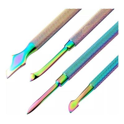 Kit De Estojo Com 4 Espátulas Inox Furta Cor Para Unhas