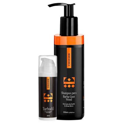Kit Blend Turbodil + Shampoo Para Barba Goot Wood Embaixador 200Ml