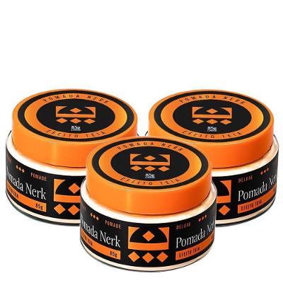 Kit 3 Pomada Modeladora Nerk Efeito Teia Embaixador 85G