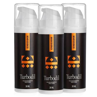 Kit 3 Blend Crescimento Barba E Cabelo Turbodil Embaixador 30Ml
