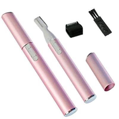 Mini Depilador Elétrico Sobrancelhas - Aparador De Pêlos Caneta Rosa