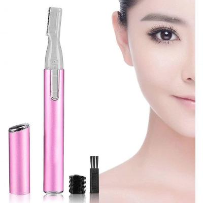 Mini Aparador Depilador De Rosto Eletrico New Skysuper Caneta Rosa