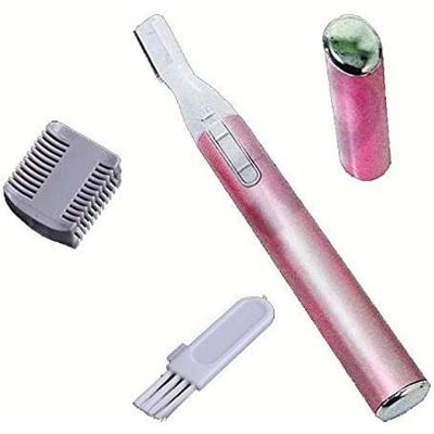 Mini Depilador Elétrico Aparador De Buço Sobrancelha Barba Caneta Rosa