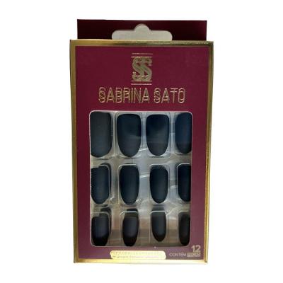 Sabrina Sato Unhas Postiças Autocolantes Preto Ss2192 Com 12