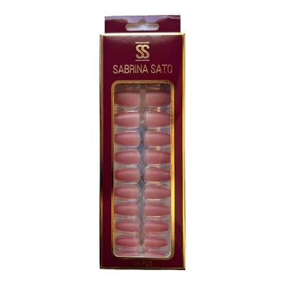 Sabrina Sato Unhas Postiças Autocolantes Nude Rosado Médio Ss2376-6 Com 24