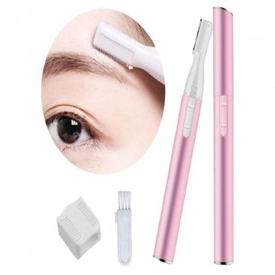 Depilador E Aparador De Pelos Feminino Depilação Portatil De Rosto Caneta Rosa