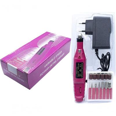 Lixadeira Unha Lixa Elétrica Profissional Motor Com 6 Brocas Bivolt