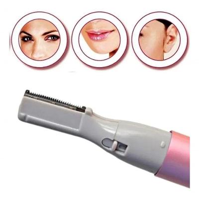 Mini Depilador Caneta Aparador Sobrancelha Buço Barba Bigode Caneta Rosa