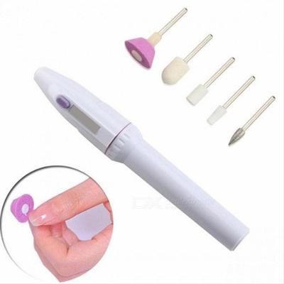 Lixa Unha Elétrica Multi Profissional Mão Pé Caneta Pilhas
