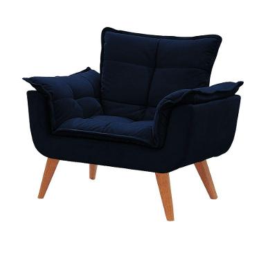 Poltrona Decorativa Opala Azul Marinho