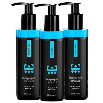 Kit 03 Shampoo Para Barba Goot Embaixador 200Ml