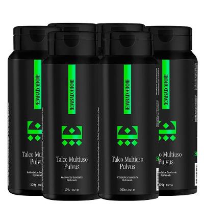 Kit 06 Talco Multiuso Pulvus Menthol Embaixador 100G