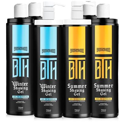 Kit 03 Shaving Gel Winter + 03 Summer Gel Shaving Bth 750Ml